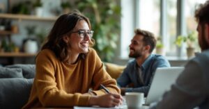 comment se faire des amis et influencer les autres : scène authentique d'échange et de connexion humaine