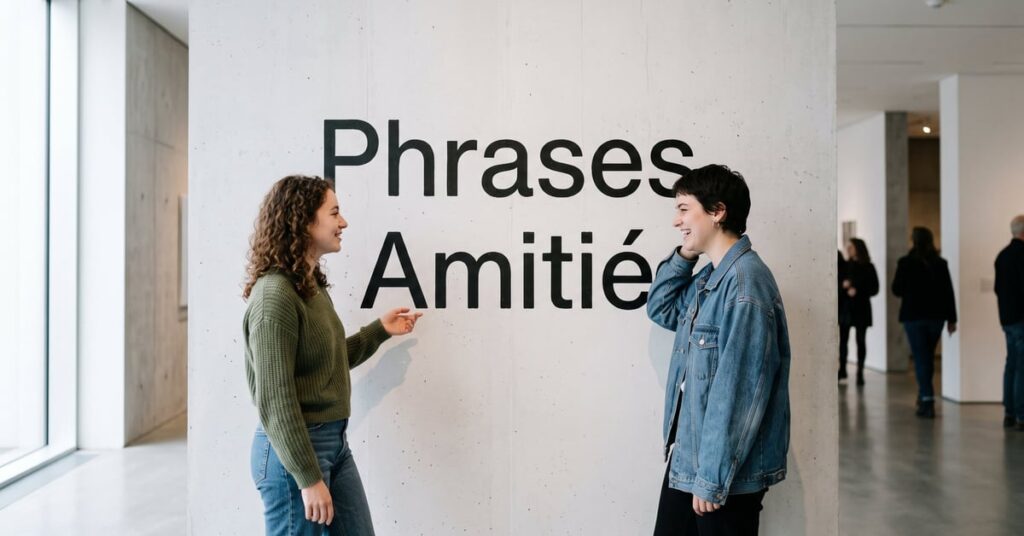 Deux amies complices partageant un moment chaleureux ensemble — phrases amitie