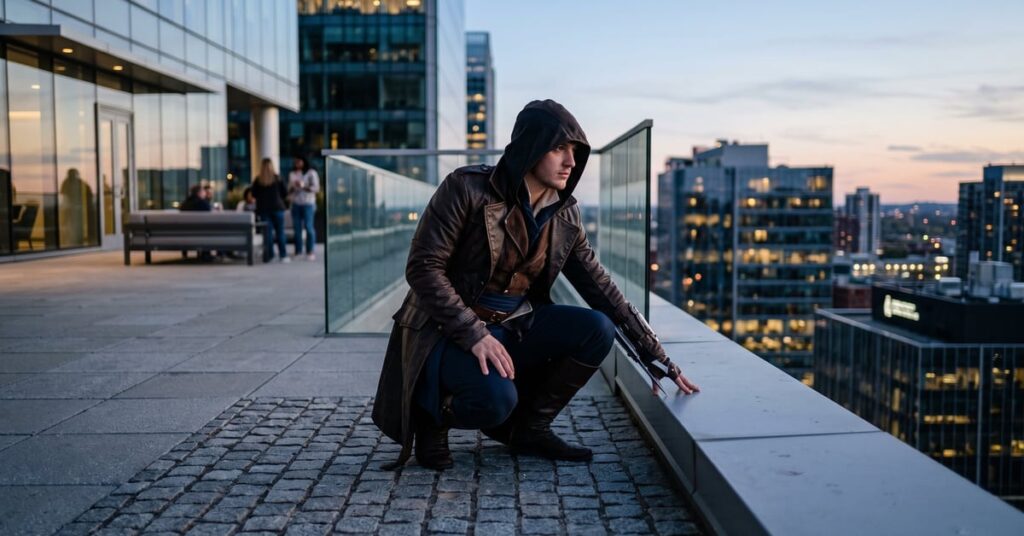 Assassin's Creed Syndicate : personnage assassin dans les rues de Londres victorien